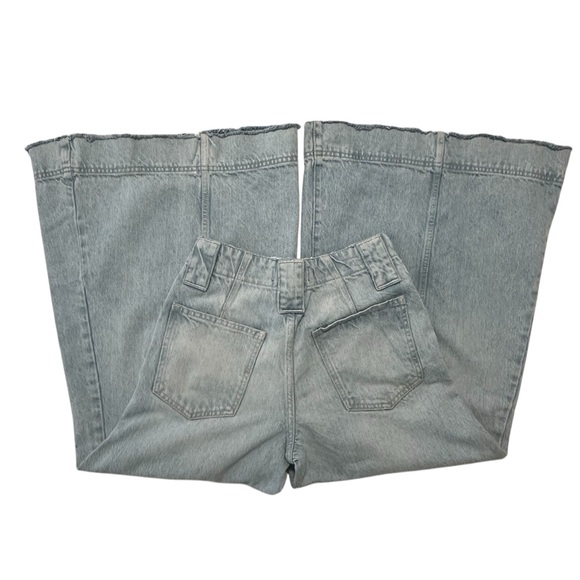 We The Free Sheer Luck Cropped Wide Leg Jeans High Rise Sz.25 Grunge Hippie - Picture 7 of 14